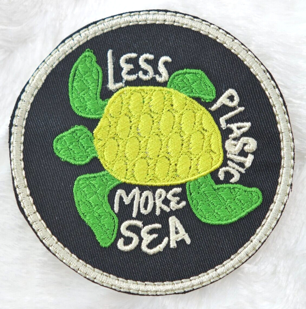 Embroidery Patch Turtle Environment Adorable Cute Patch IRON-ON (3" x 3")